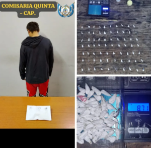 Corrientes: Detuvieron a un hombre con casi 90 dosis de cocaína