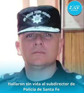 Hallaron sin vida al subdirector de Policía de Santa Fe