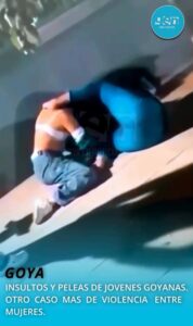 GOYA:Nuevamente violencia entre mujeres (Video)