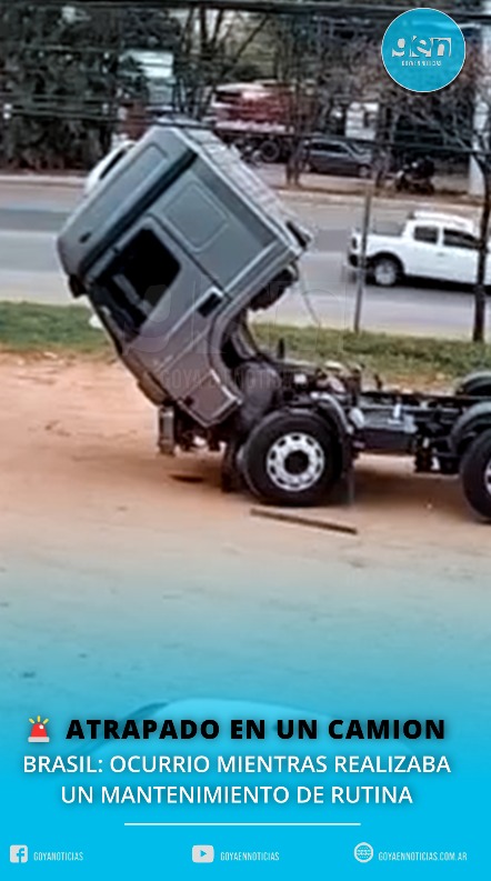 ATRAPADO EN UN CAMION EN BRASIL: OCURRIO MIENTRAS REALIZABA UN MANTENIMIENTO DE RUTINA