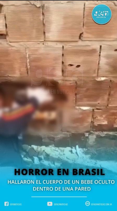 Horror en Brasil: Hallaron el cuerpo de una bebe oculto dentro de una pared
