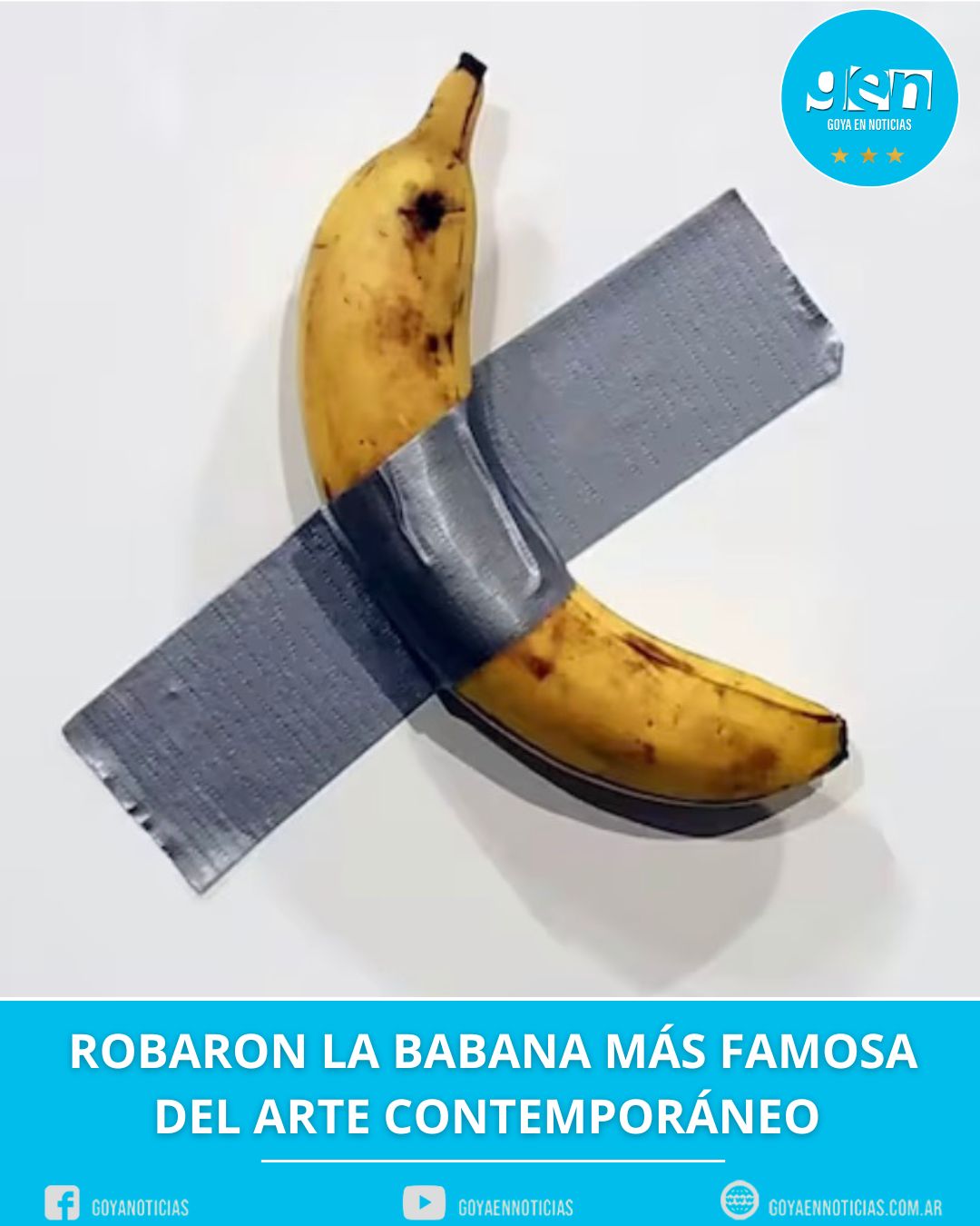ROBARON LA BANANA MÁS FAMOSA DEL ARTE CONTEMPORANEO