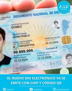 EL NUEVO DNI ELECTRÓNICO YA SE EMITE CON CHIP Y CODIGO QR