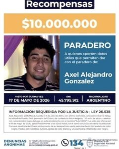 MISTERIO EN CHACO: CONTINÚA LA BÚSQUEDA DE AXEL Y ESPEREN PRUEBAS DE LOS CELULARES