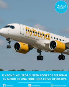 FLYBONDI ACUERDA SUSPENSIONES DE PERSONAL EN MEDIO DE UNA PROFUNDA CRISIS OPERATIVA