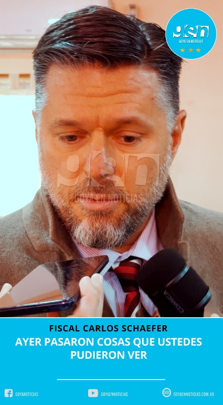 FISCAL CARLOS SHAEFER: AYER PASARON COSAS QUE USTEDES PUDIERON VER