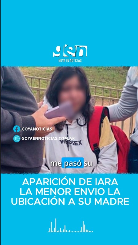 Aparición de Iara: la menor envio la ubicación a su madre
