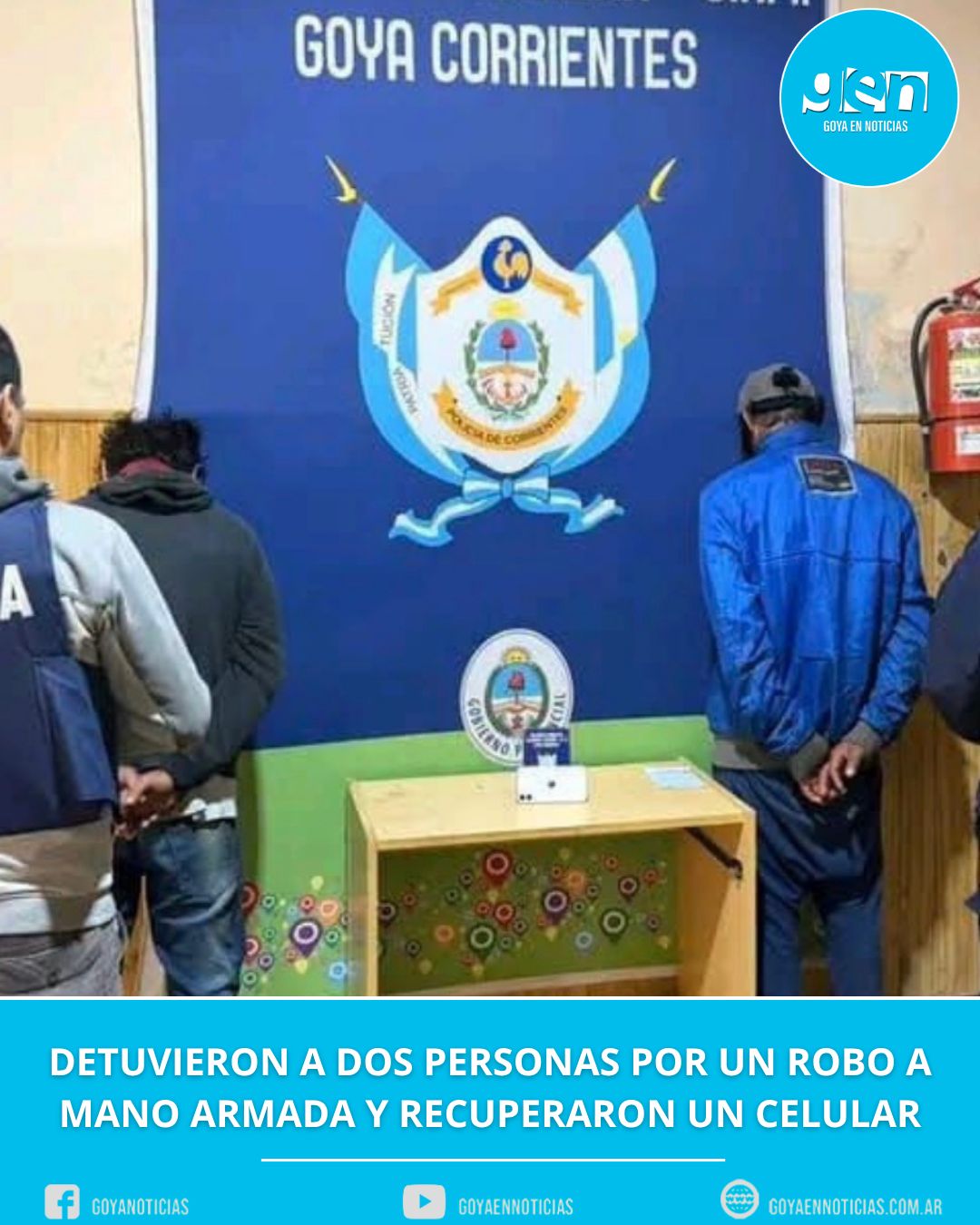 Detuvieron a dos personas por un robo a mano armada y recuperaron un celular