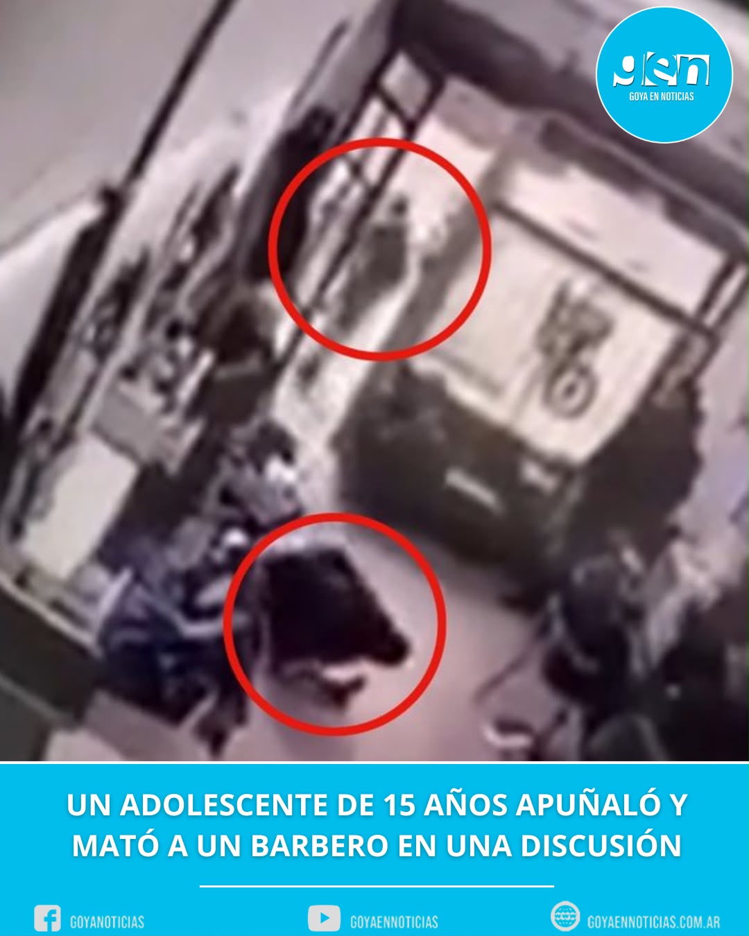 Un adolescente de 15 años apuñaló y mató a un barbero durante una discusión