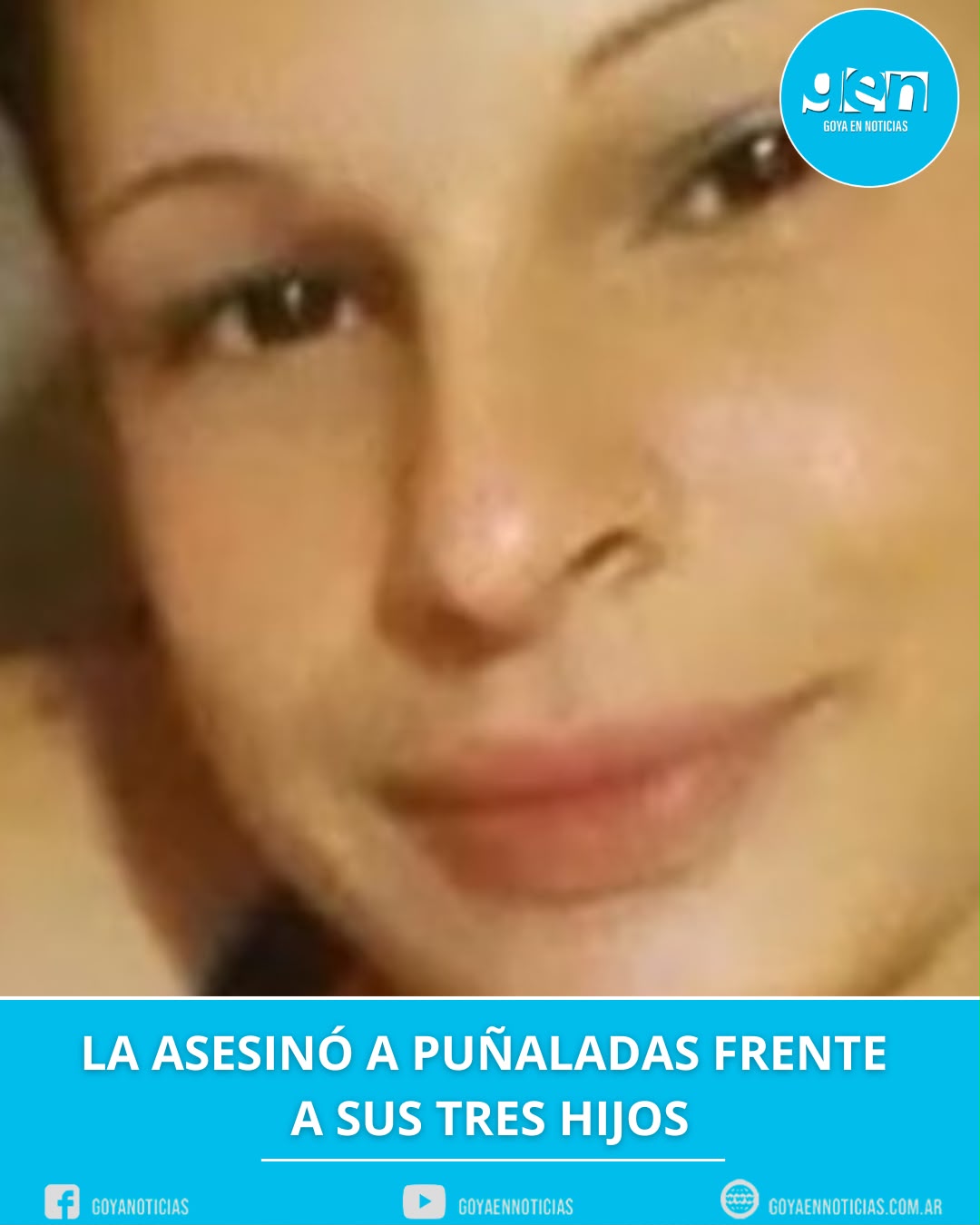 La asesinó a puñaladas frente a sus tres hijos