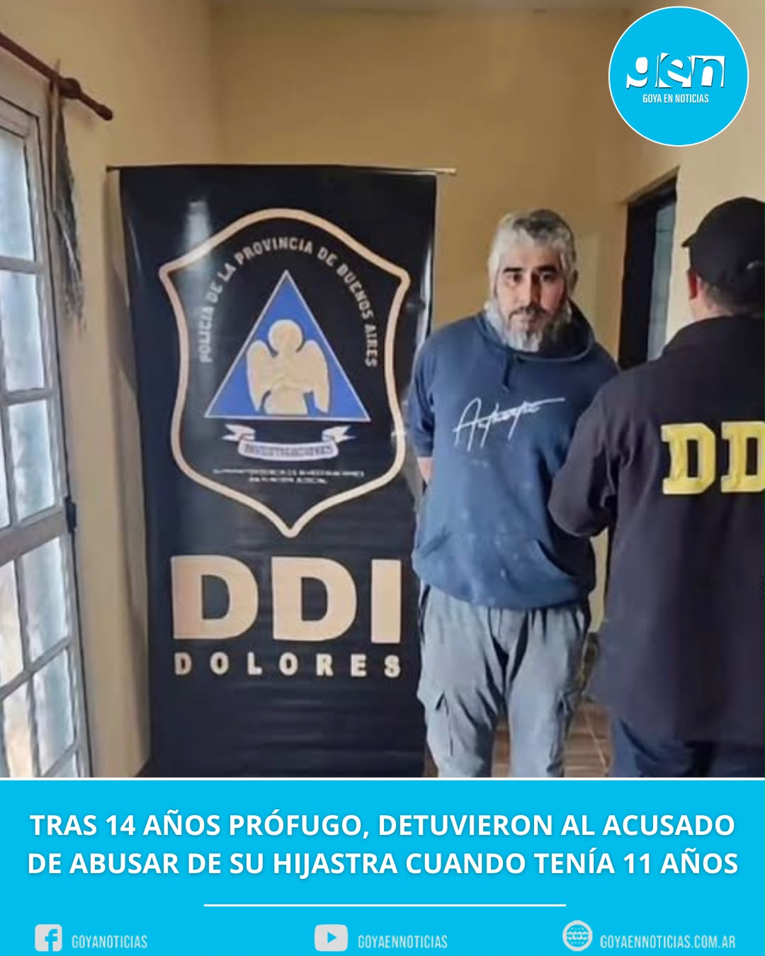 Tras 14 años prófugo, detuvieron al acusado de abusar de su hijastra cuando tenia 11 años
