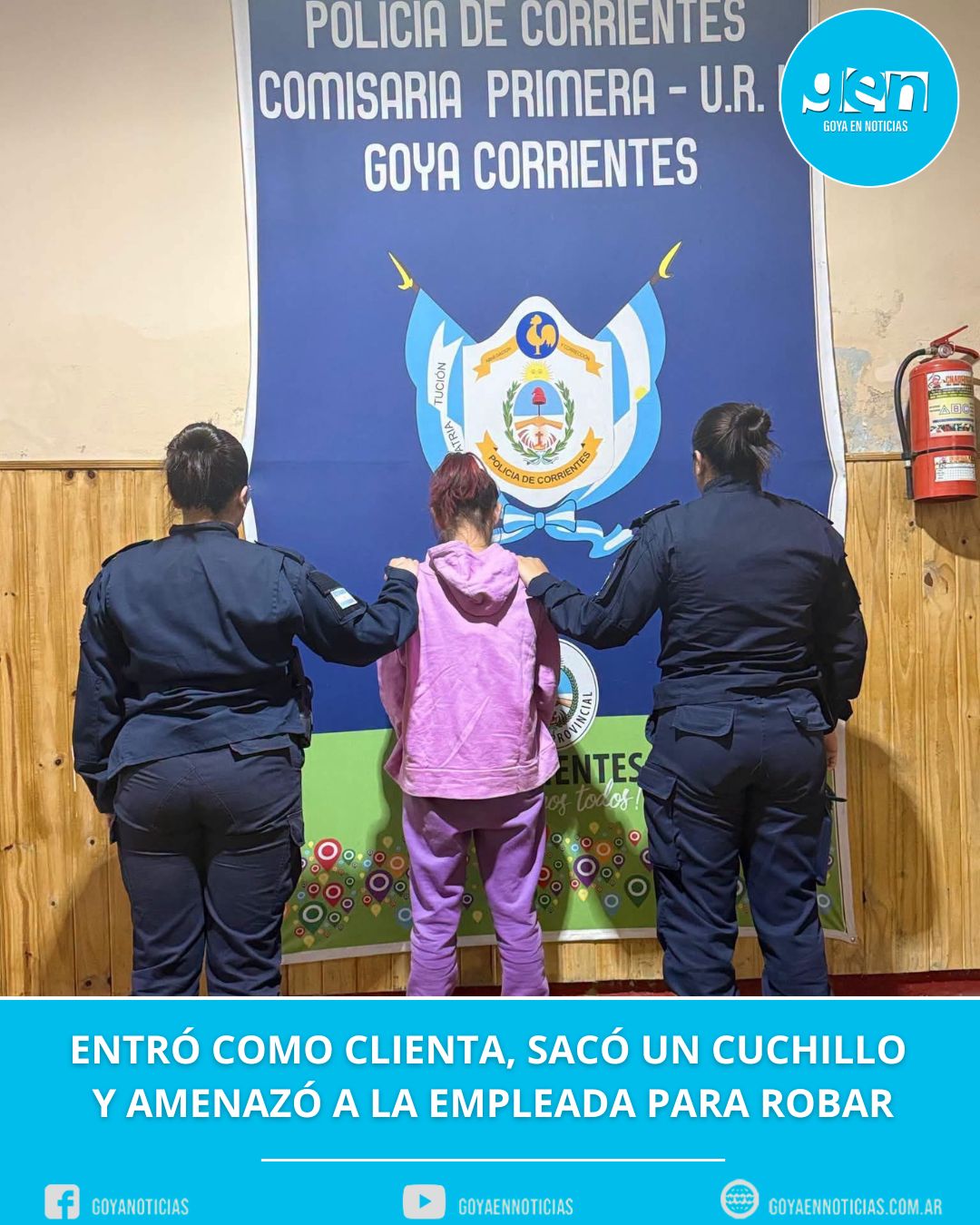 Entró como clienta, sacó un cuchillo y amenazó a la empleada para robar