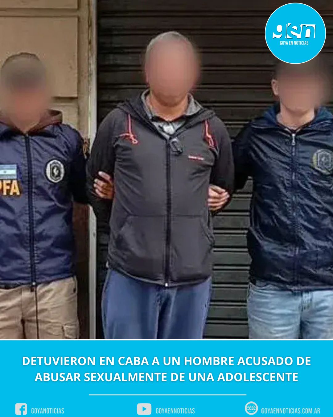 Detuvieron en CABA a un hombre acusado de abusar sexualmente de una adolescente