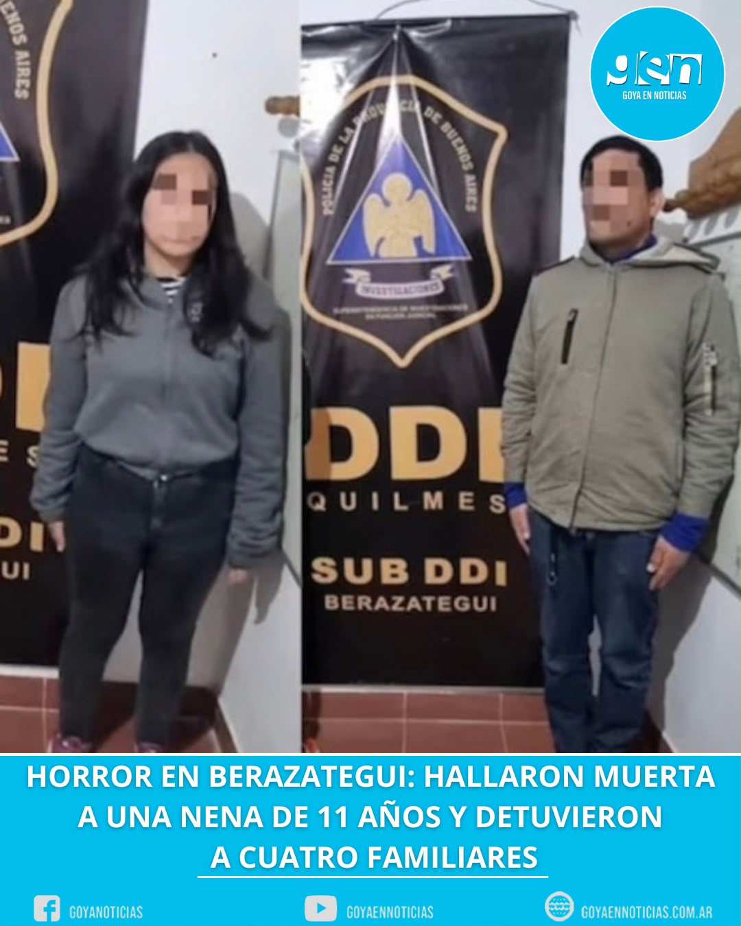 Horror en Berazategui: hallaron muerta a una nena de 11 años y detuvieron a cuatro familiares