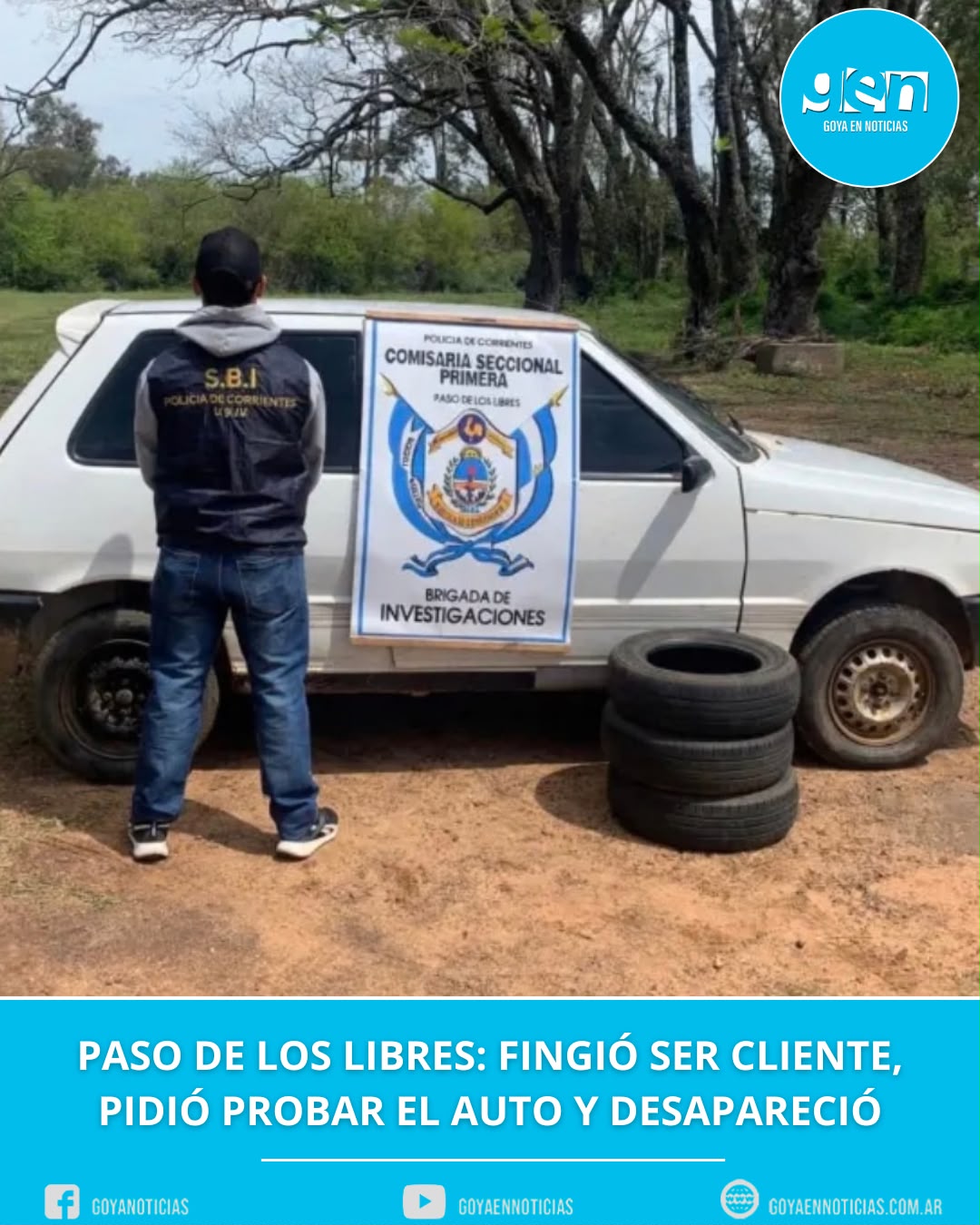 Paso de los Libres: fingió ser cliente, pidió probar el auto y desapareció