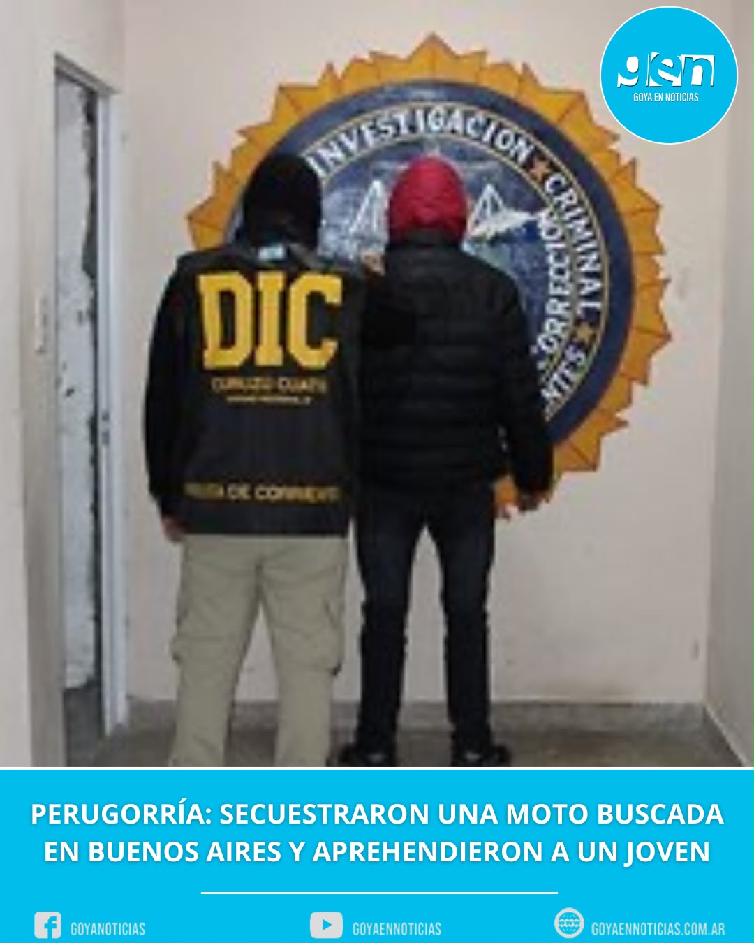 Perugorría: secuestraron una moto buscada en Buenos Aires y aprehendieron a un joven