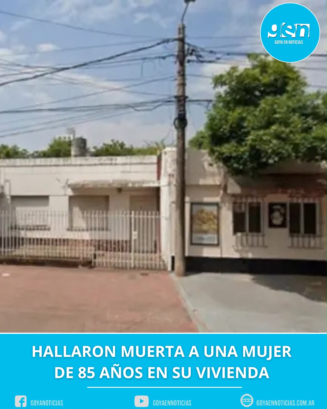 Hallaron muerta a una mujer de 85 años en su vivienda