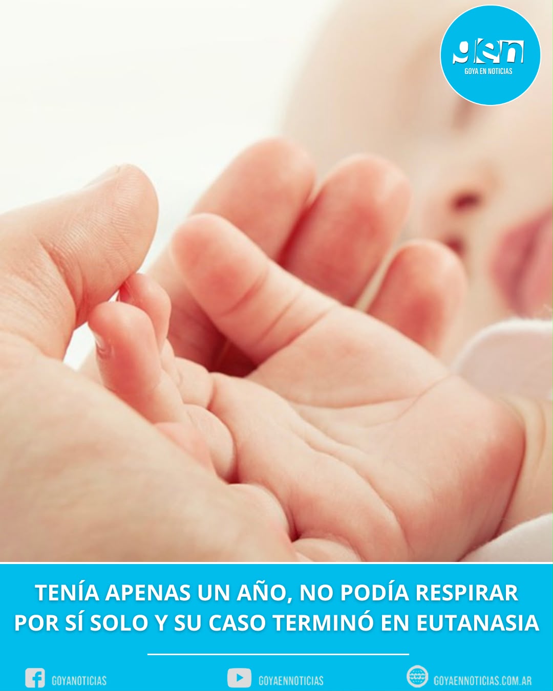 Tenía apenas un año, no podía respirar por sí solo y su caso terminó en eutanasia