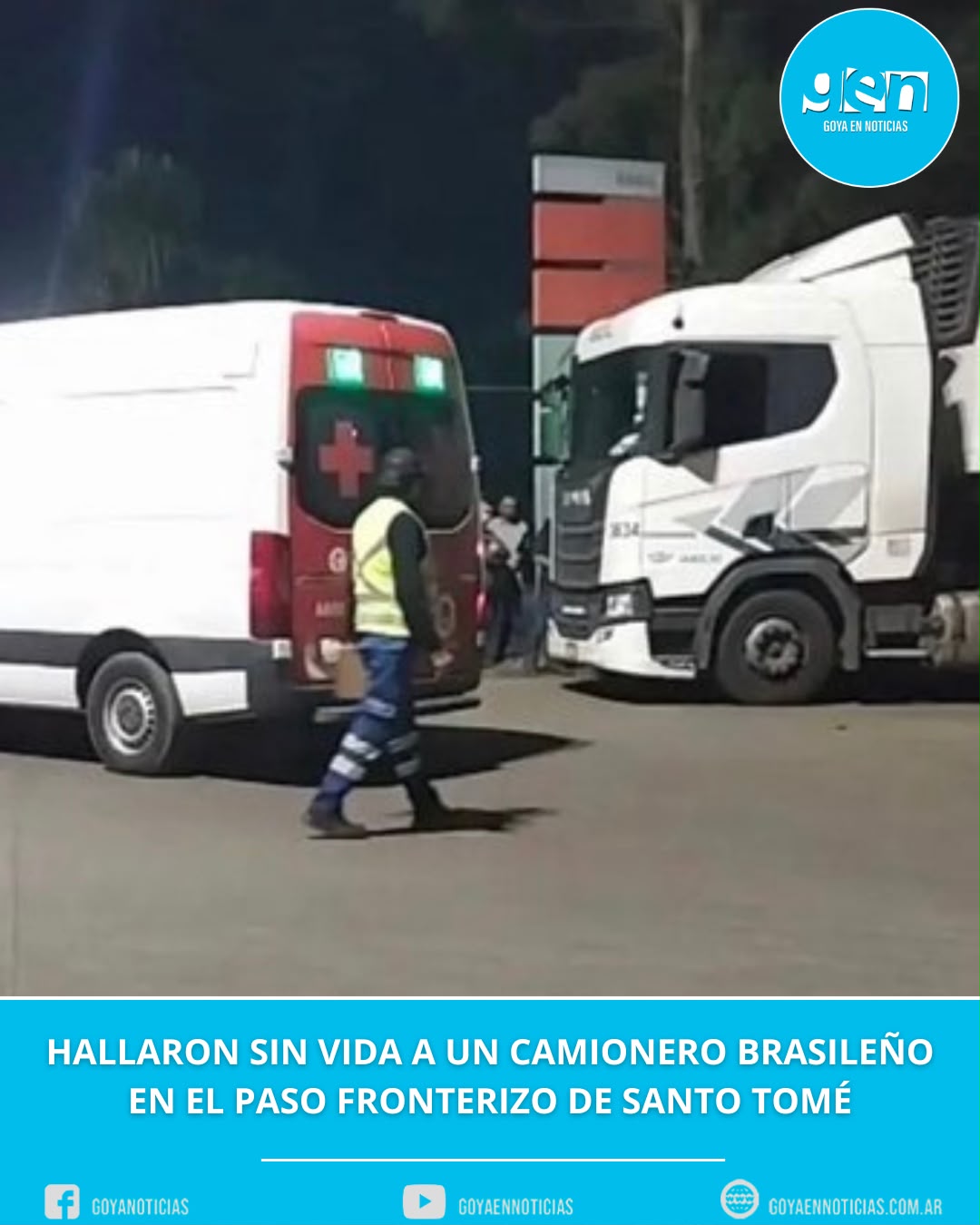 Hallaron sin vida a un camionero brasileño en el paso fronterizo de Santo Tomé