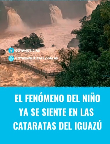 El fenómeno del Niño ya se siente en las Cataratas del Iguazú