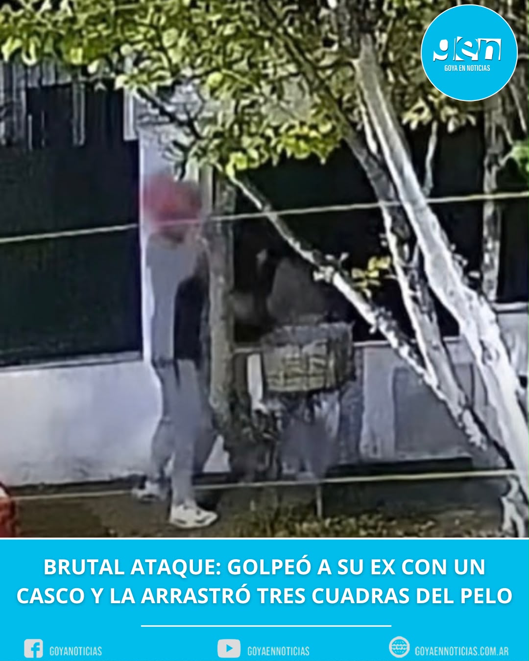 Brutal ataque: golpeó a su ex con un casco y la arrastró del pelo tres cuadras
